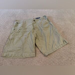 Men’s KUHL Khaki Cargo Hiking Shorts Size 34 Bin 303